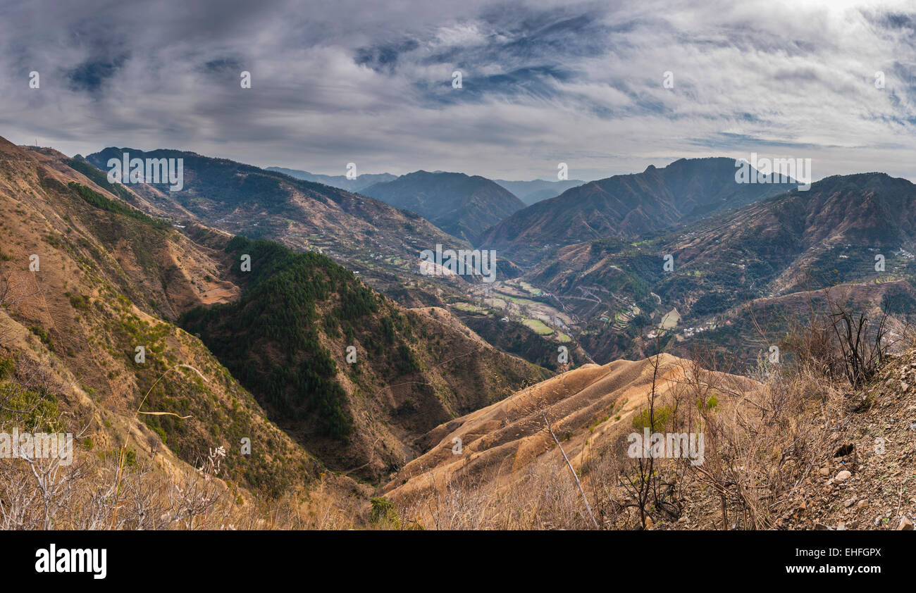 Contreforts de l'Himalaya, près de Shimla, Himachal Pradesh, Inde Banque D'Images