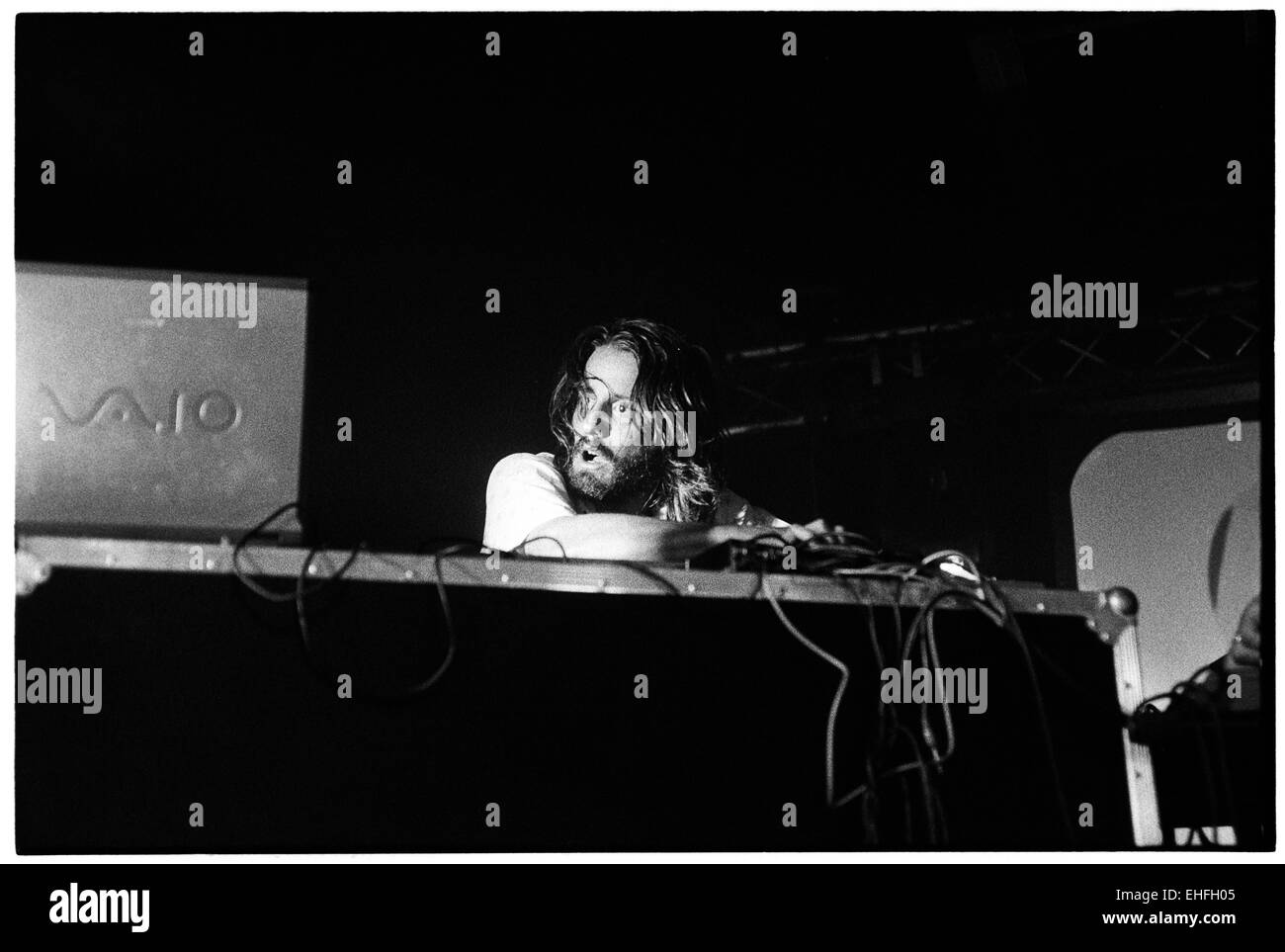 Blackstrobe en direct sur la scène de l'XFM Croix TDK Central Festival de Londres. Banque D'Images
