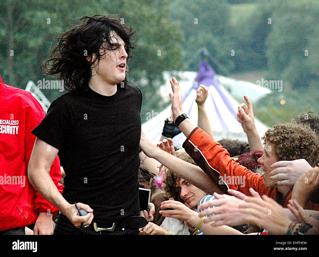 80s Matchbox B-Line Disaster live au festival de Glastonbury. Banque D'Images