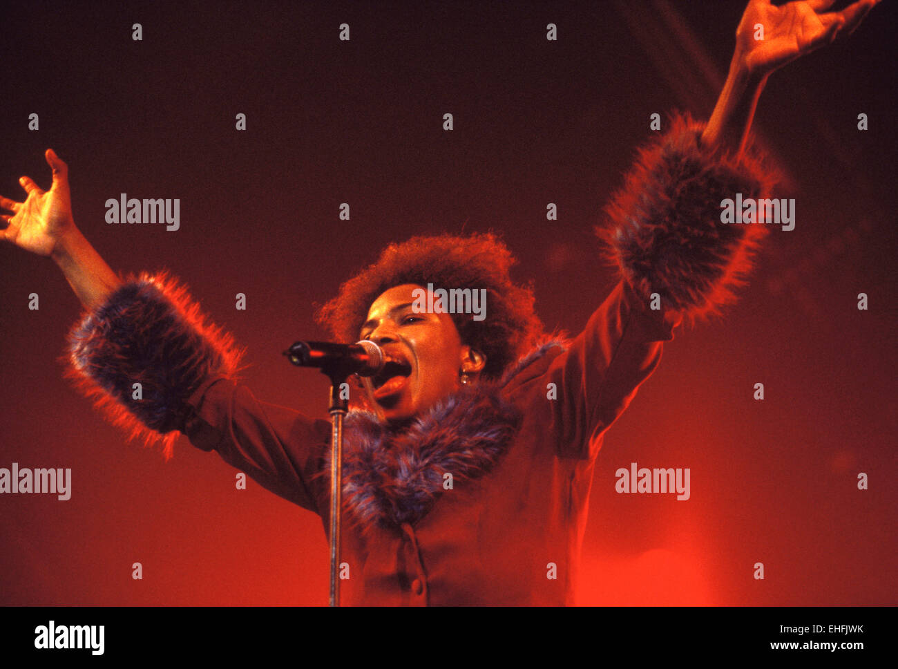 Macy Gray live Trans Musicales de Rennes en France. Banque D'Images