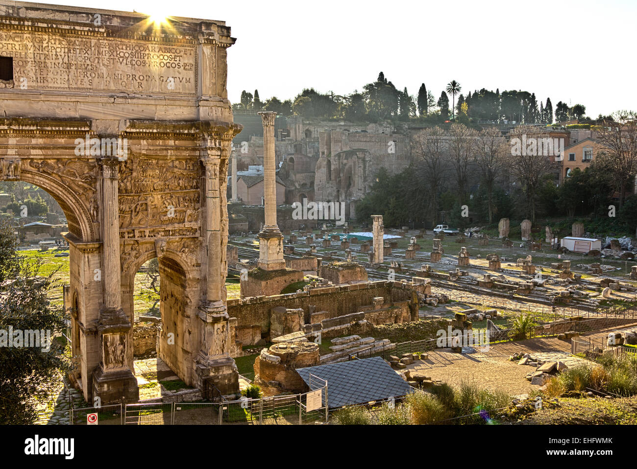 Ruines de l'ancienne Rome Banque D'Images