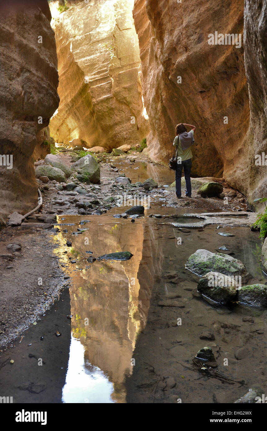 Piste à gorge d'Avgas à Chypre Banque D'Images