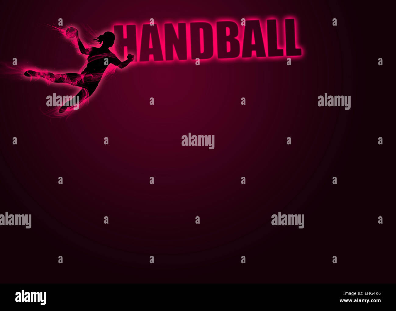 Handball match invitation poster flyer Banque de photographies et d ...