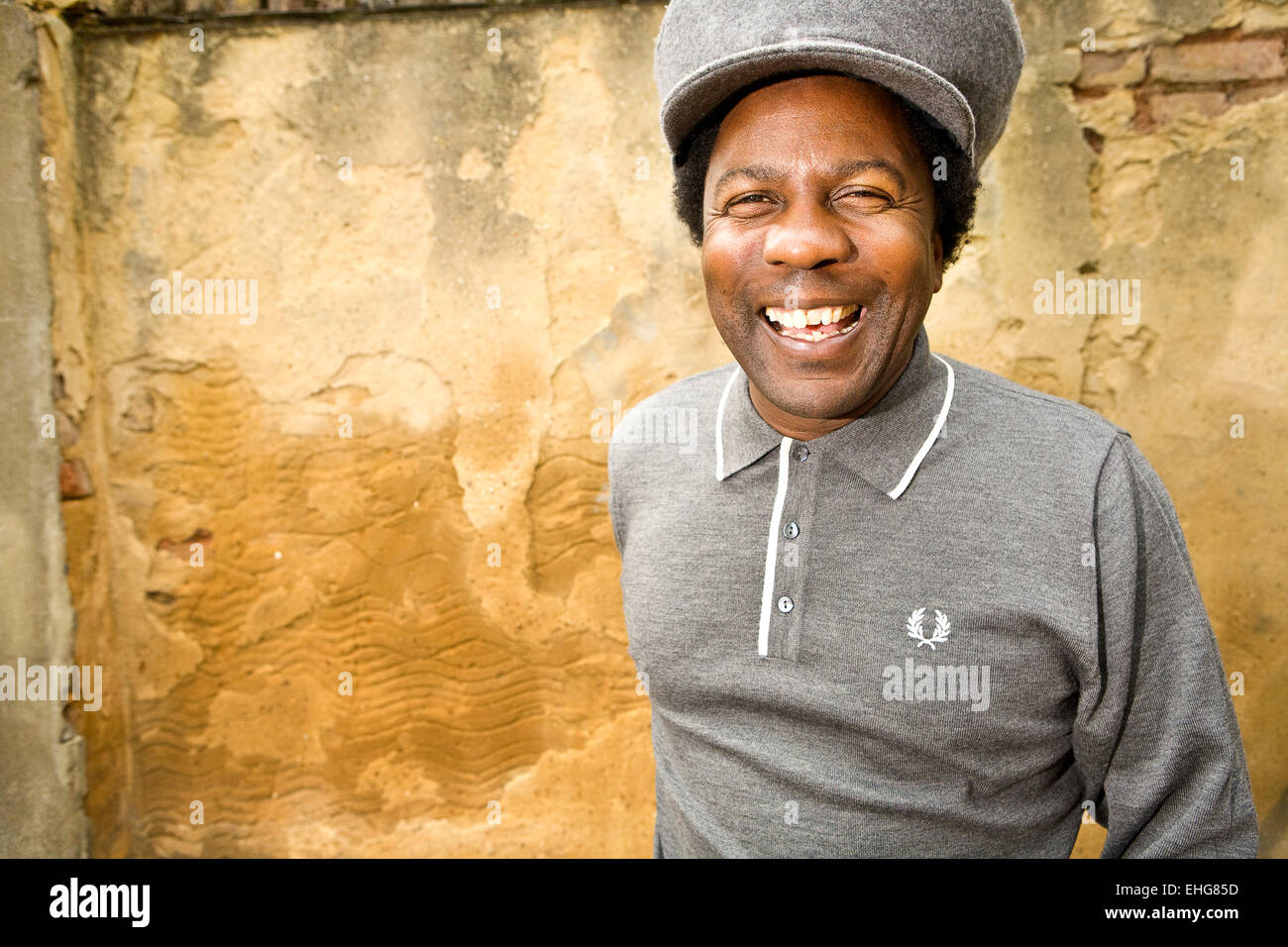 Portrait de Norman Jay dans Notting Hill l'été 2008. Banque D'Images