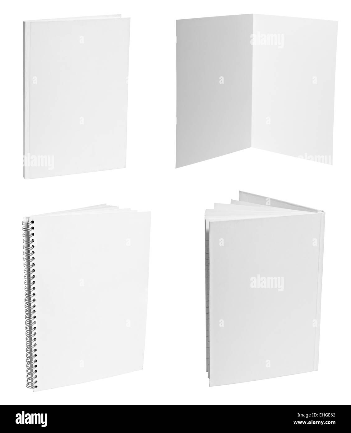 Notice manuel portable modèle papier blanc vide Banque D'Images