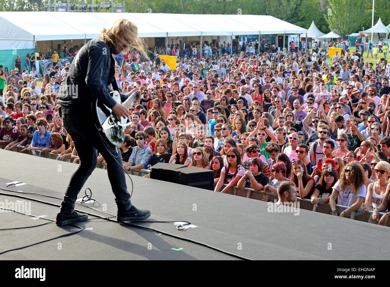 MADRID - SEPT 13 : Band of Skulls (groupe originaire de Southampton) concert au Festival Dcode. Banque D'Images