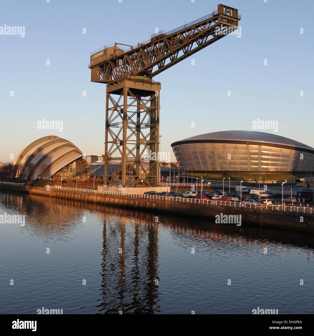 L'Écosse Glasgow Finnieston Crane Décembre 2014 Banque D'Images