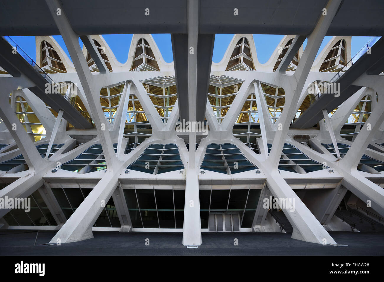 Le Musée des Sciences de Valence, Espagne Banque D'Images