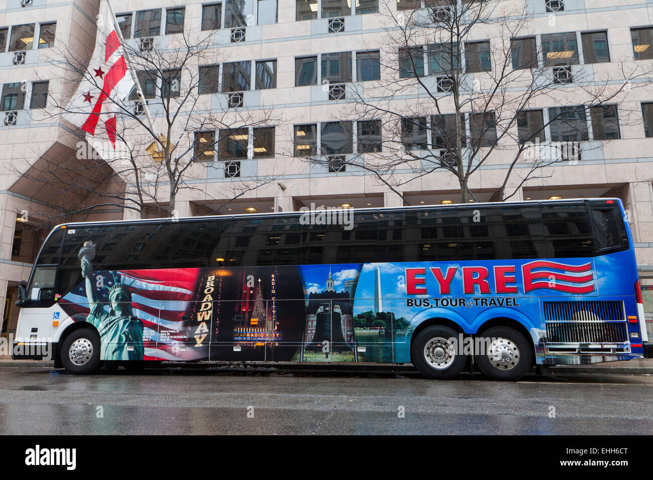 Full-size la location bus - USA Banque D'Images