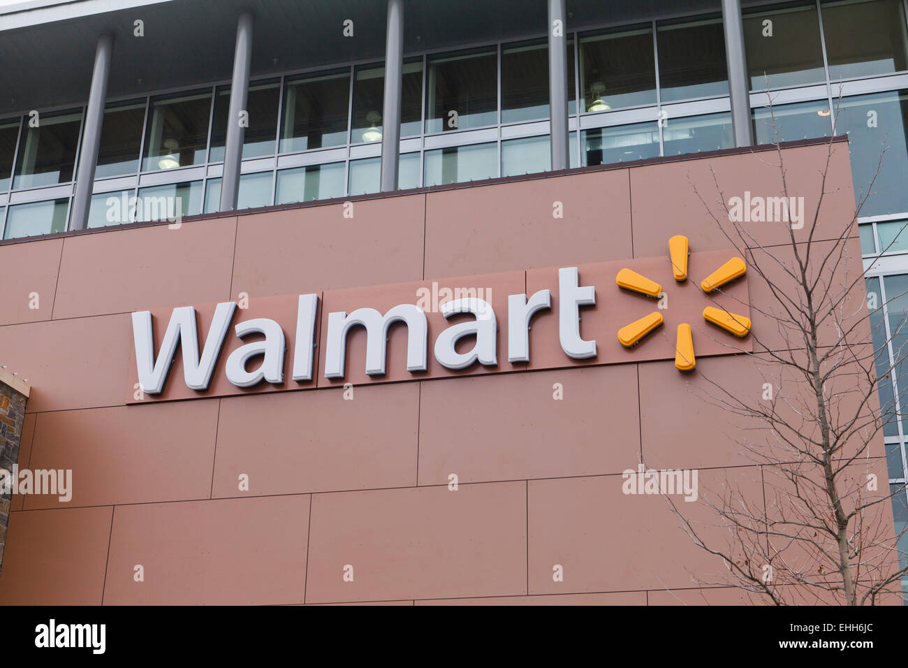 Walmart Store Se connecter - USA Banque D'Images