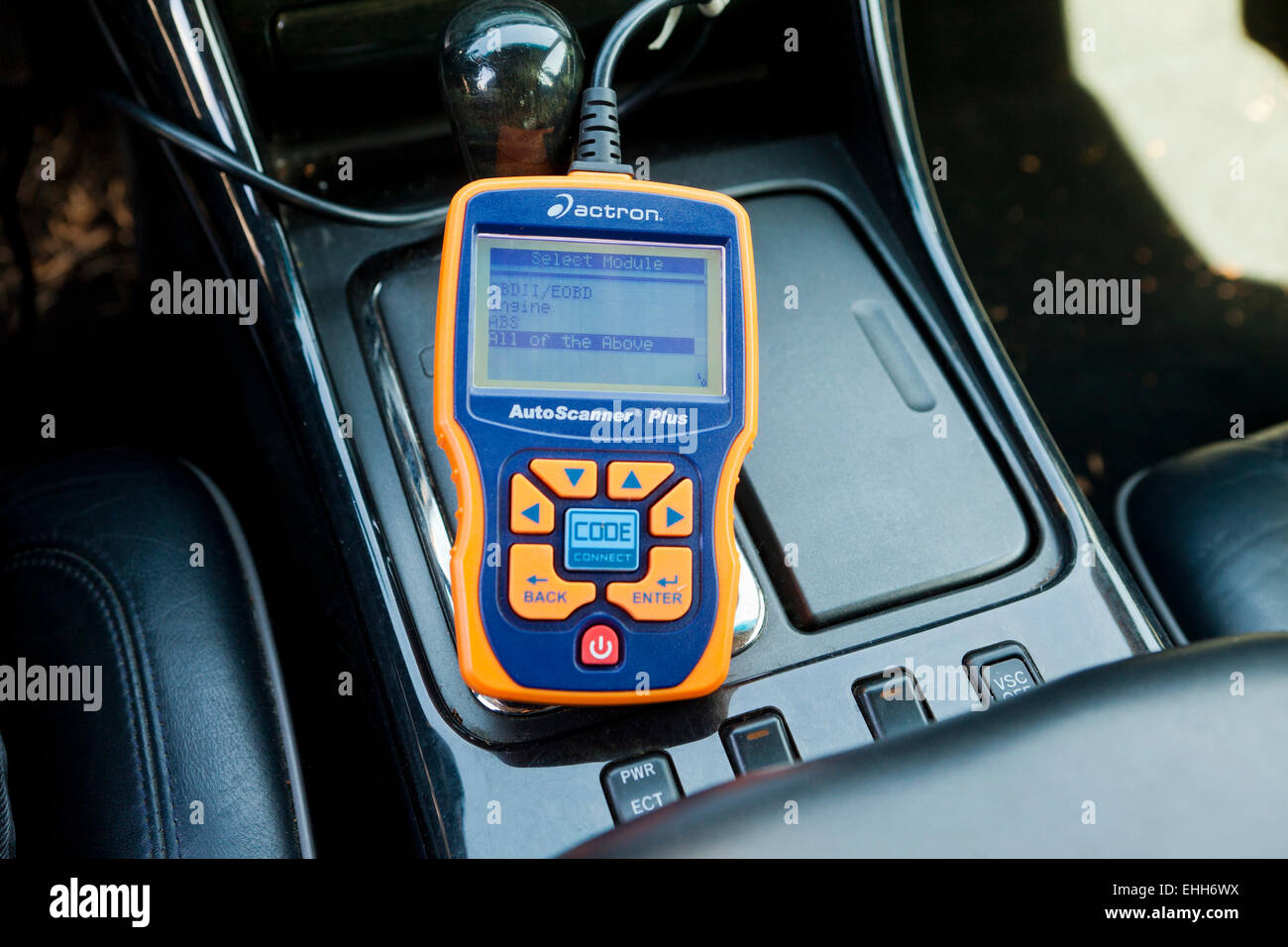 L'outil de diagnostic automobile OBD II - USA Banque D'Images