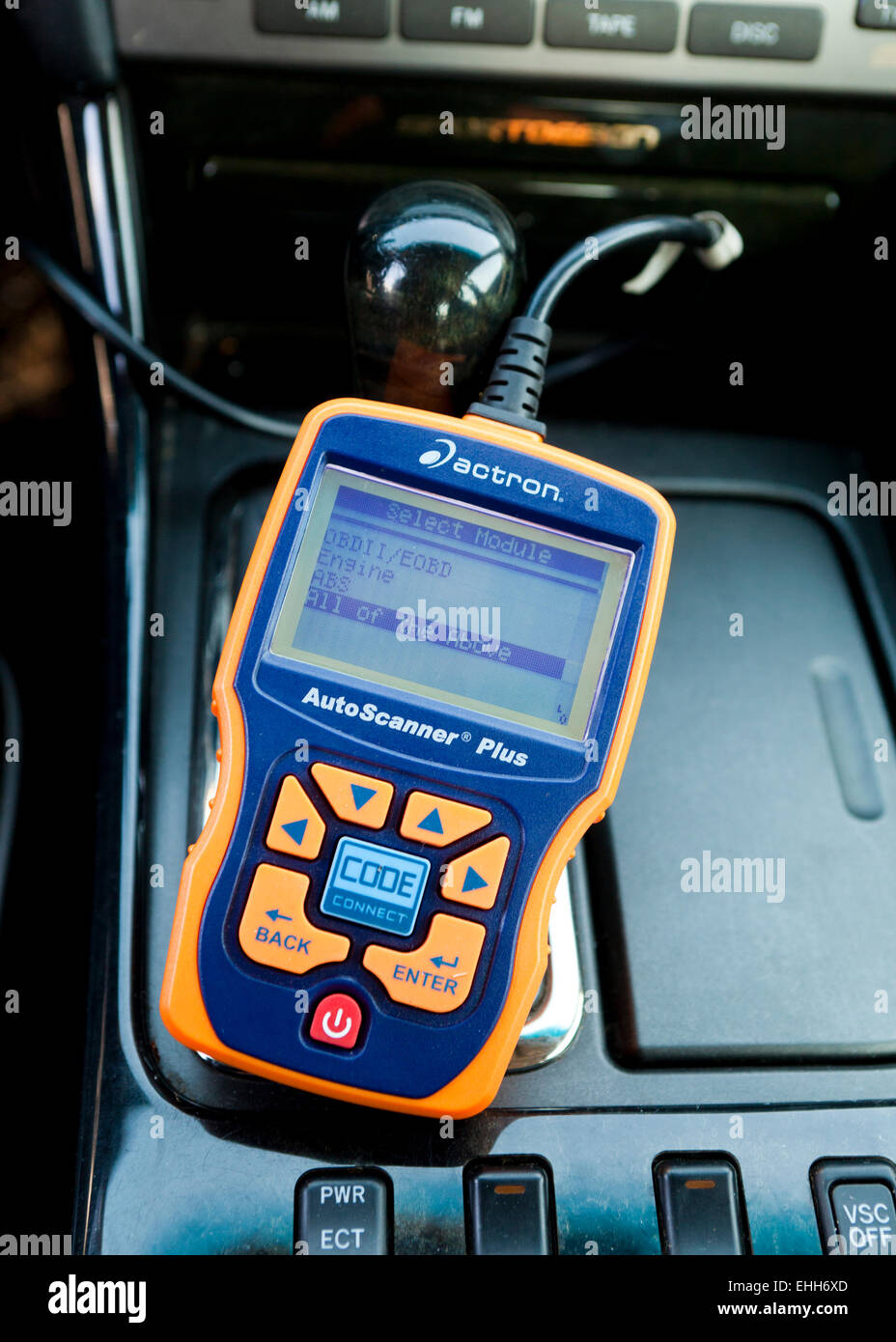 L'outil de diagnostic automobile OBD II - USA Banque D'Images