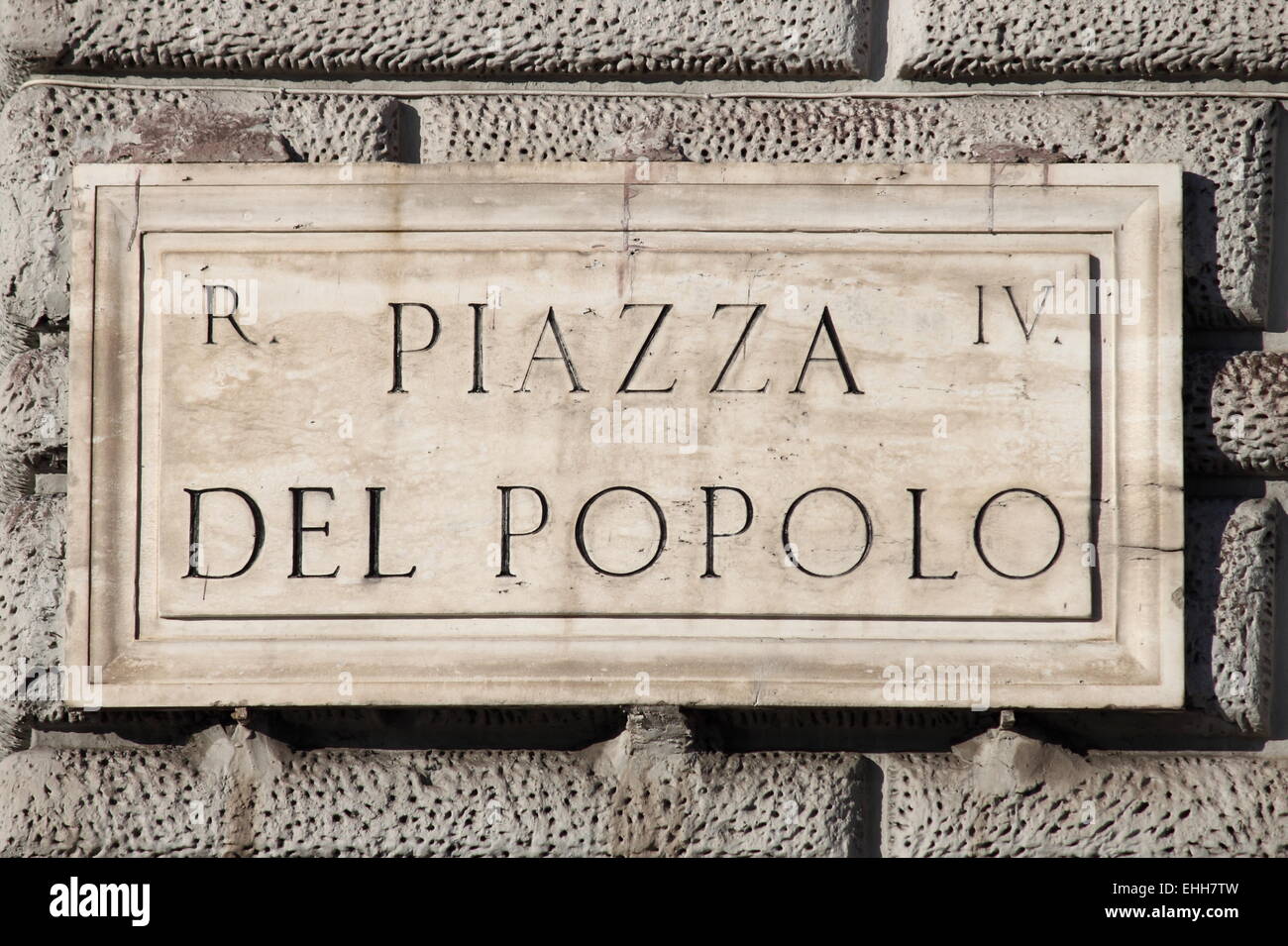 Popolo à Rome Banque D'Images