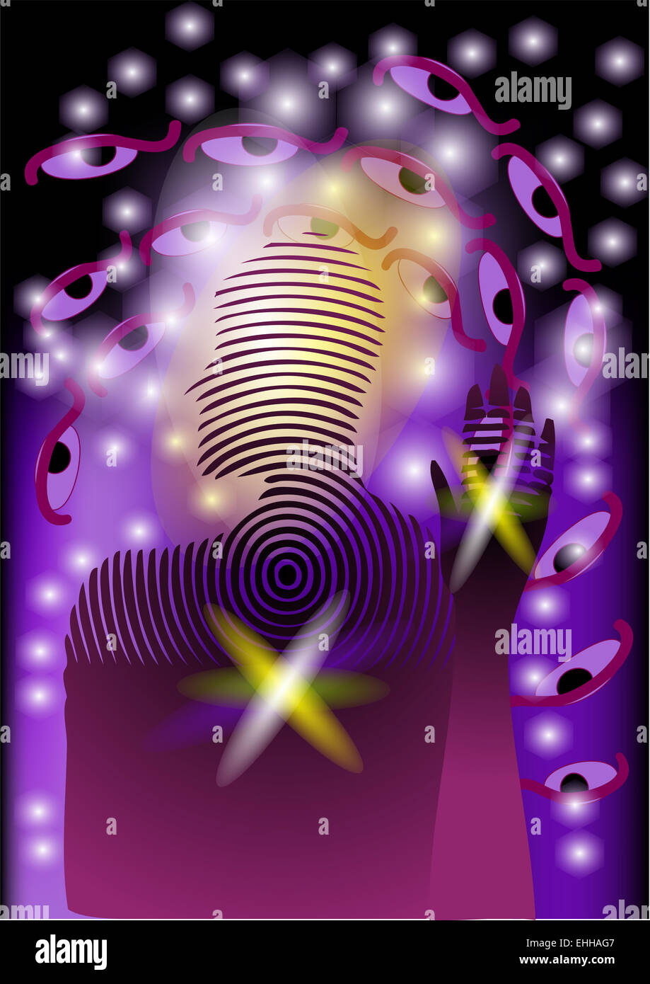 Résumé aura Banque D'Images