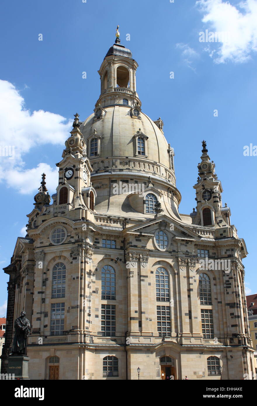 La Frauenkirche à Dresde Banque D'Images