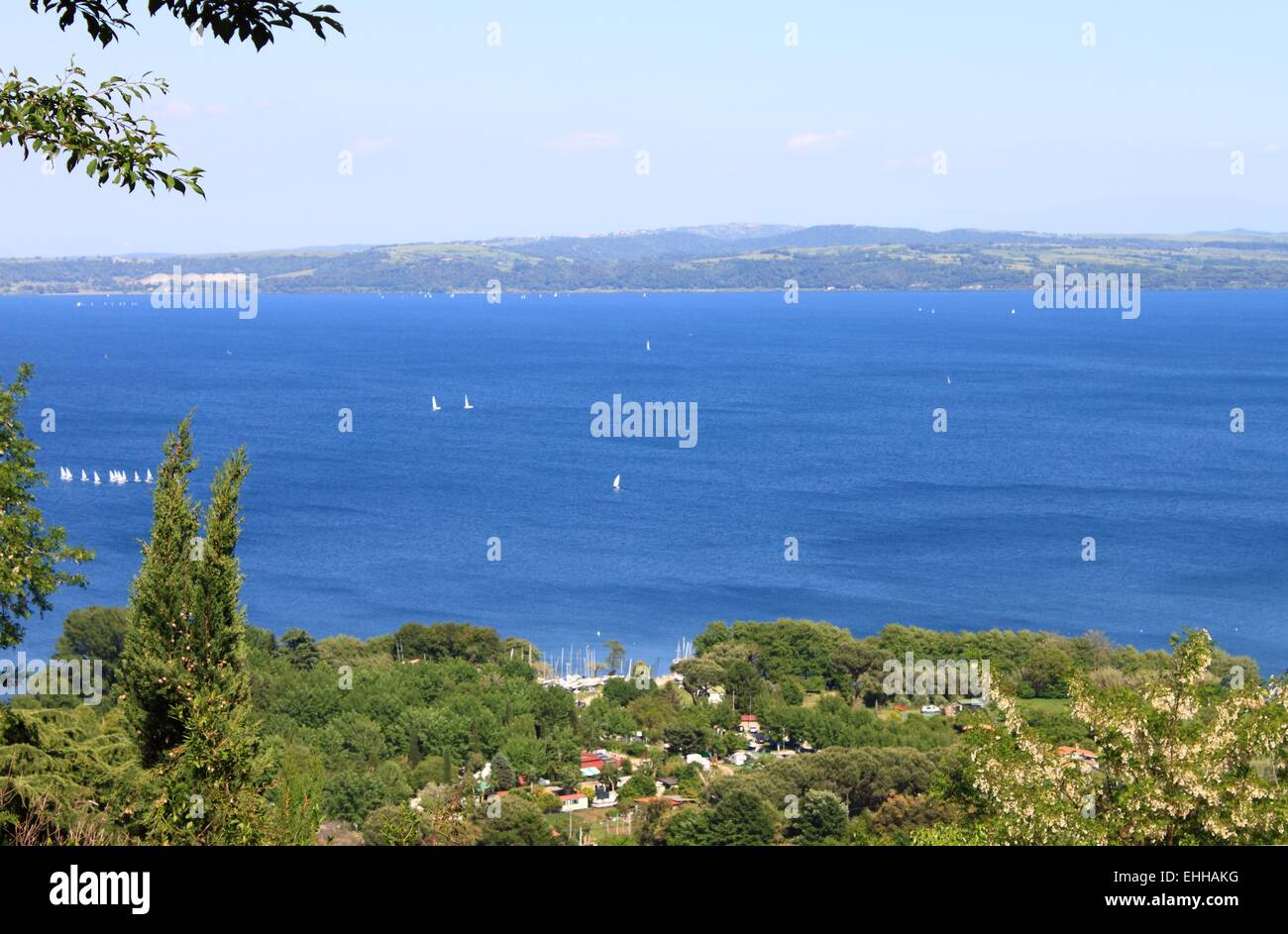 Lac de Bracciano Banque D'Images