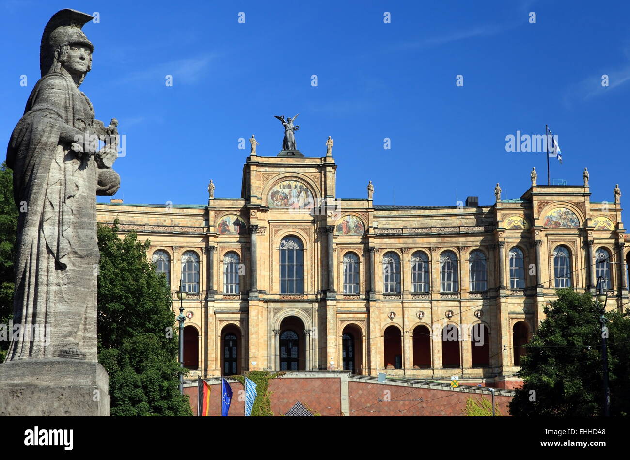 Maximilianeum - Parlement Bavarois Banque D'Images