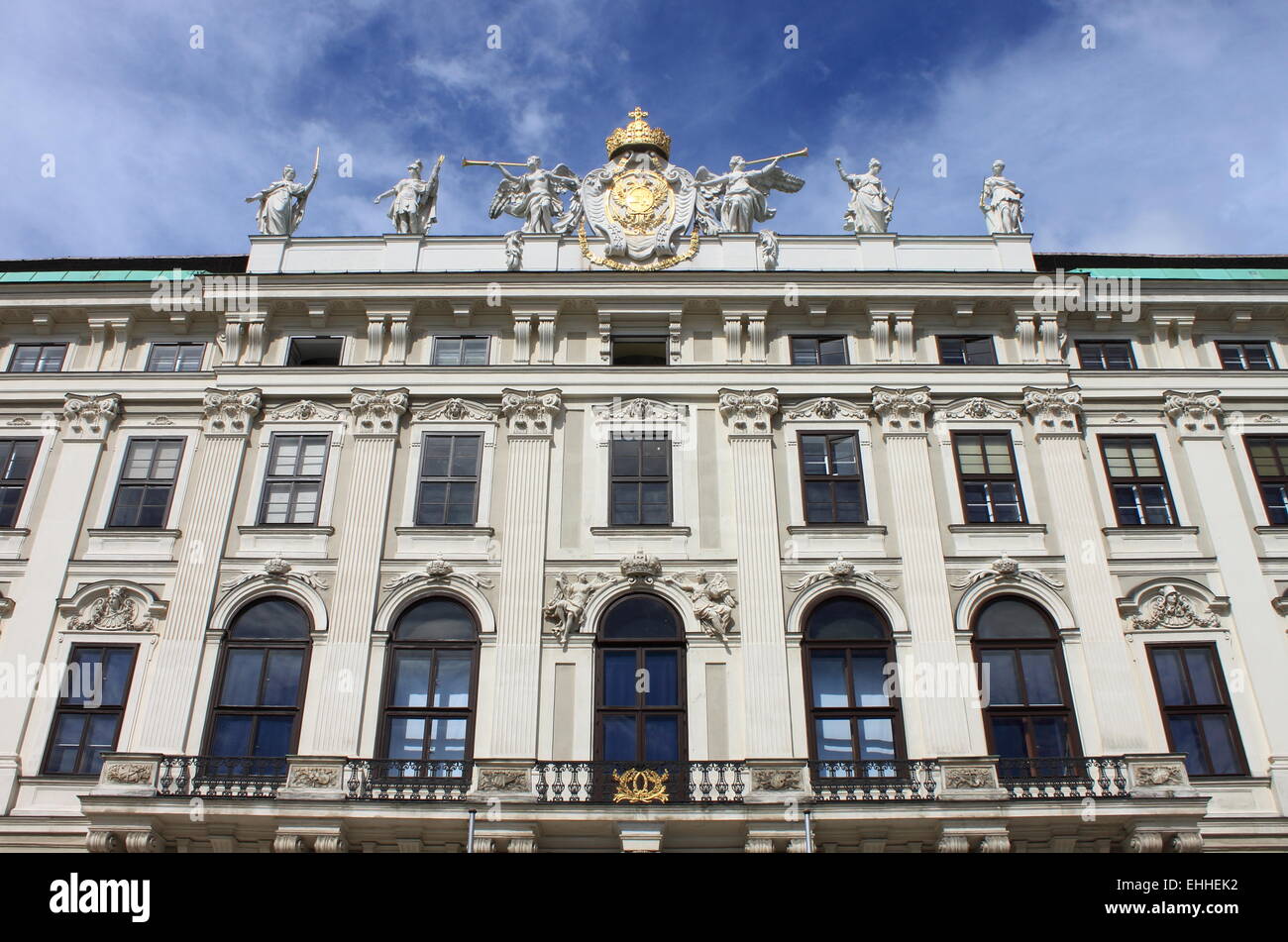 Façade de la Hofburg à Vienne Banque D'Images