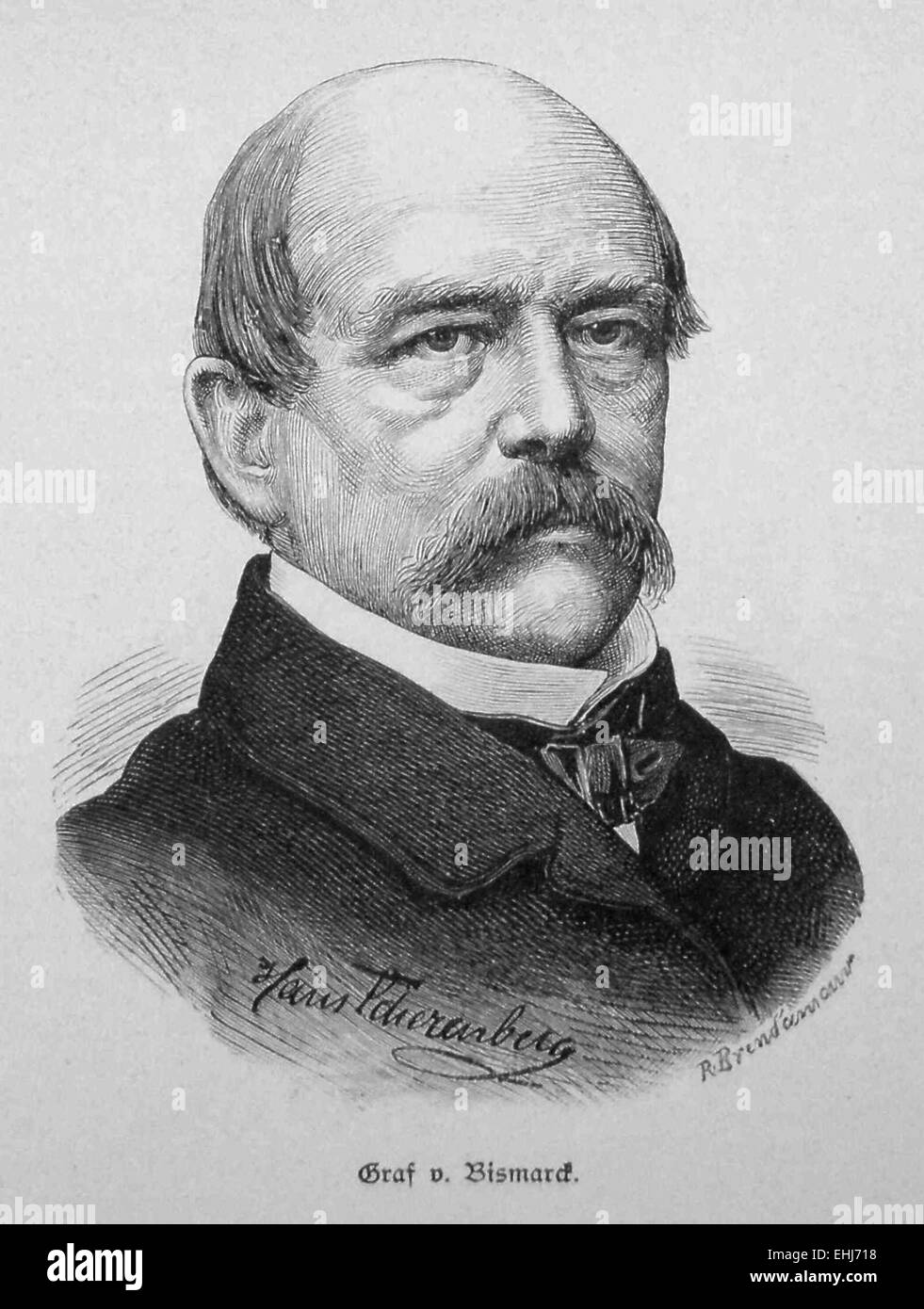 Le comte Otto von Bismarck Banque D'Images