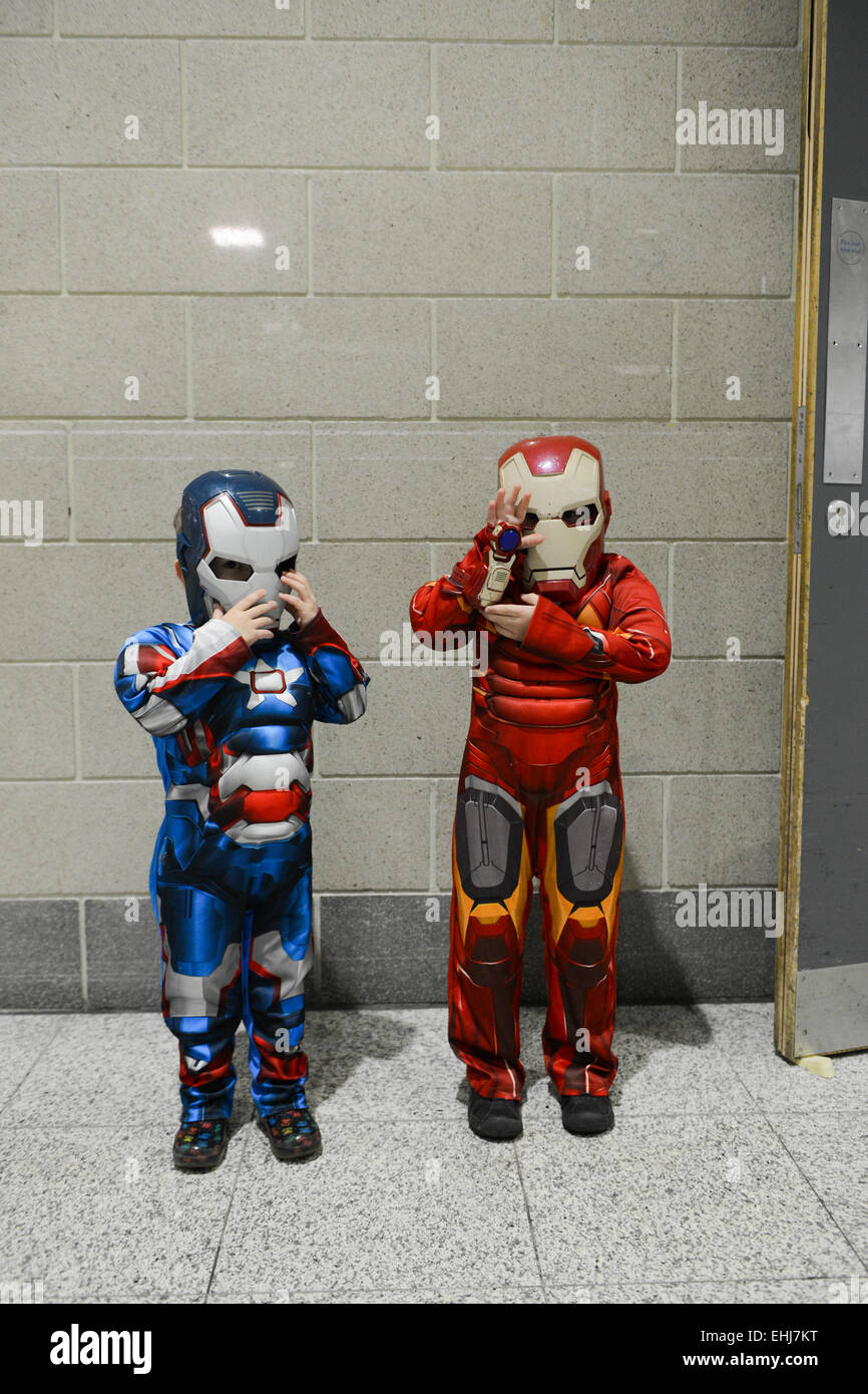 Excel, Londres UK. 14 mars 2015. Le Cosplay est sur l'écran du London Super Comic Convention qui se tient à Londres ce week-end de l'Excel. Crédit : Matthieu Chattle/Alamy Live News Banque D'Images