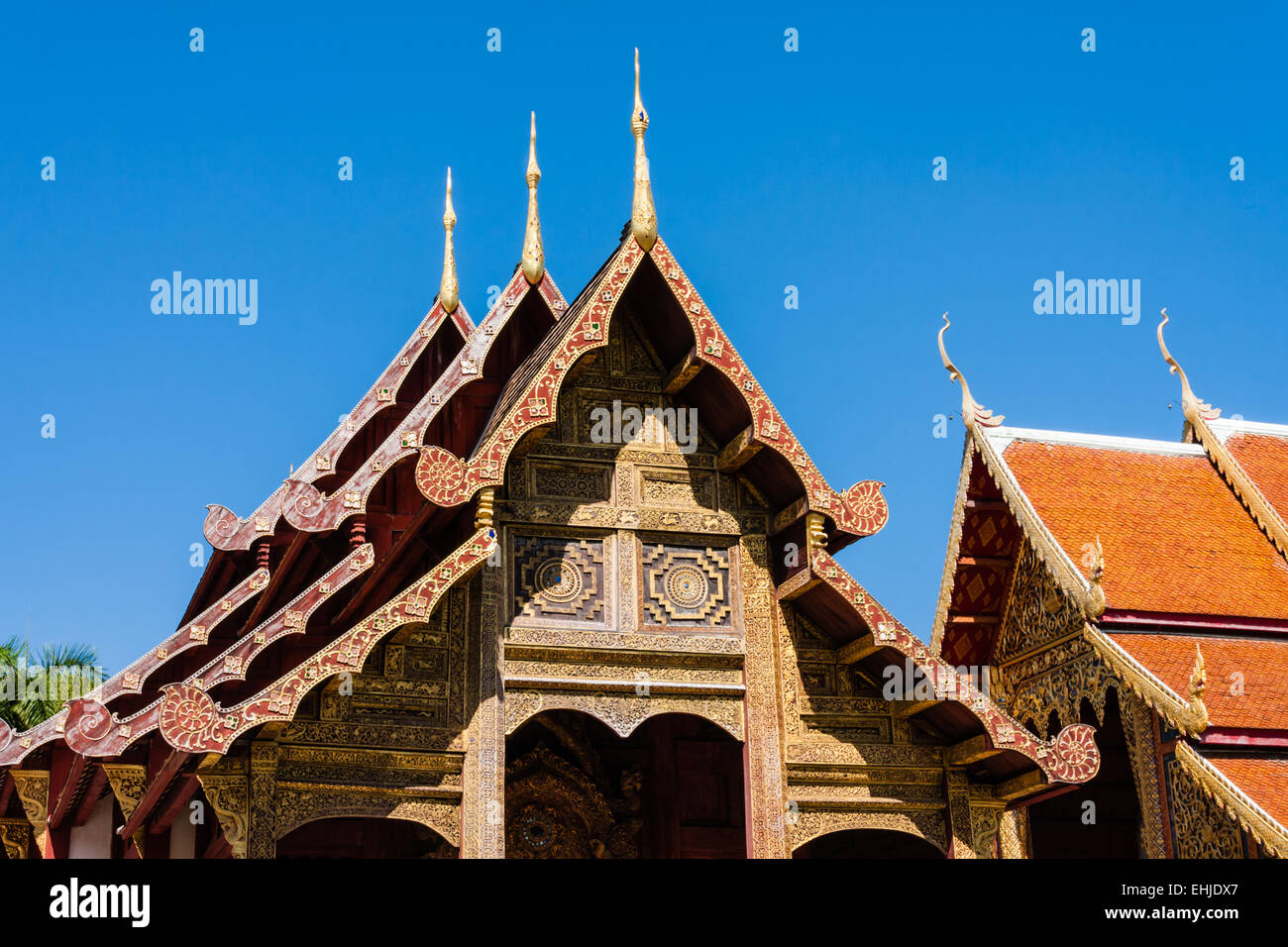 Wat Phra Singh, Chiang Mai, Thaïlande Banque D'Images