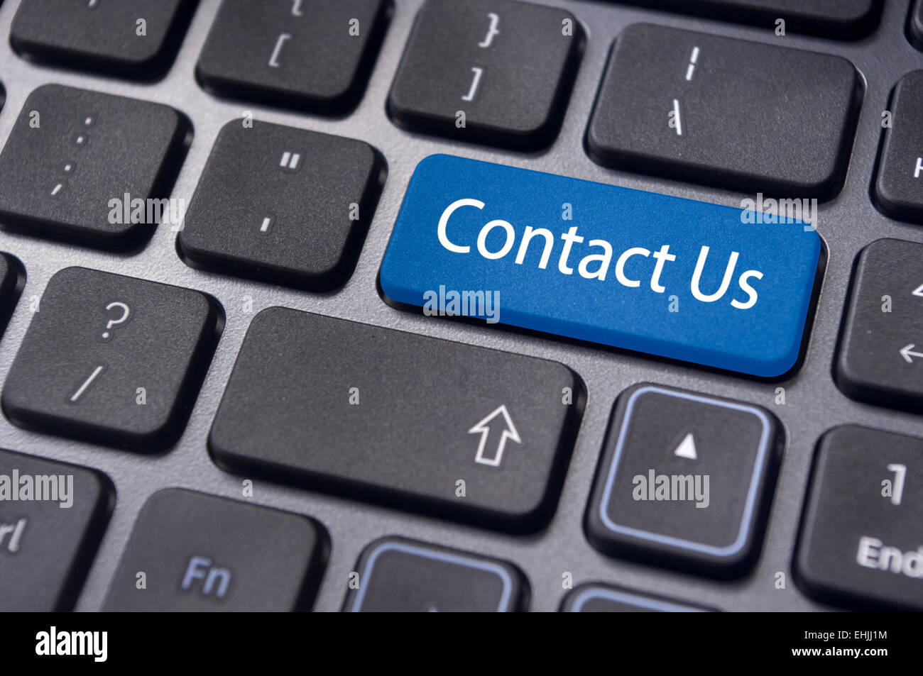 Contactez-nous Message sur la touche entrée, pour contacter en ligne. Banque D'Images