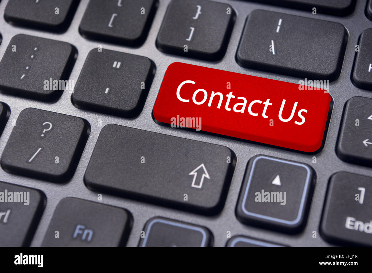 Contactez-nous Message sur la touche entrée, pour contacter en ligne. Banque D'Images