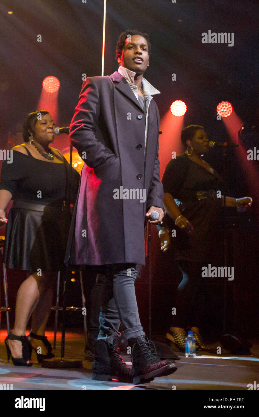 ITunes Festival 2014 au Roundhouse - Jour 9 - Performances Avec : ASAP Rocky Où : London, Royaume-Uni Quand : 09 mai 2014 Banque D'Images