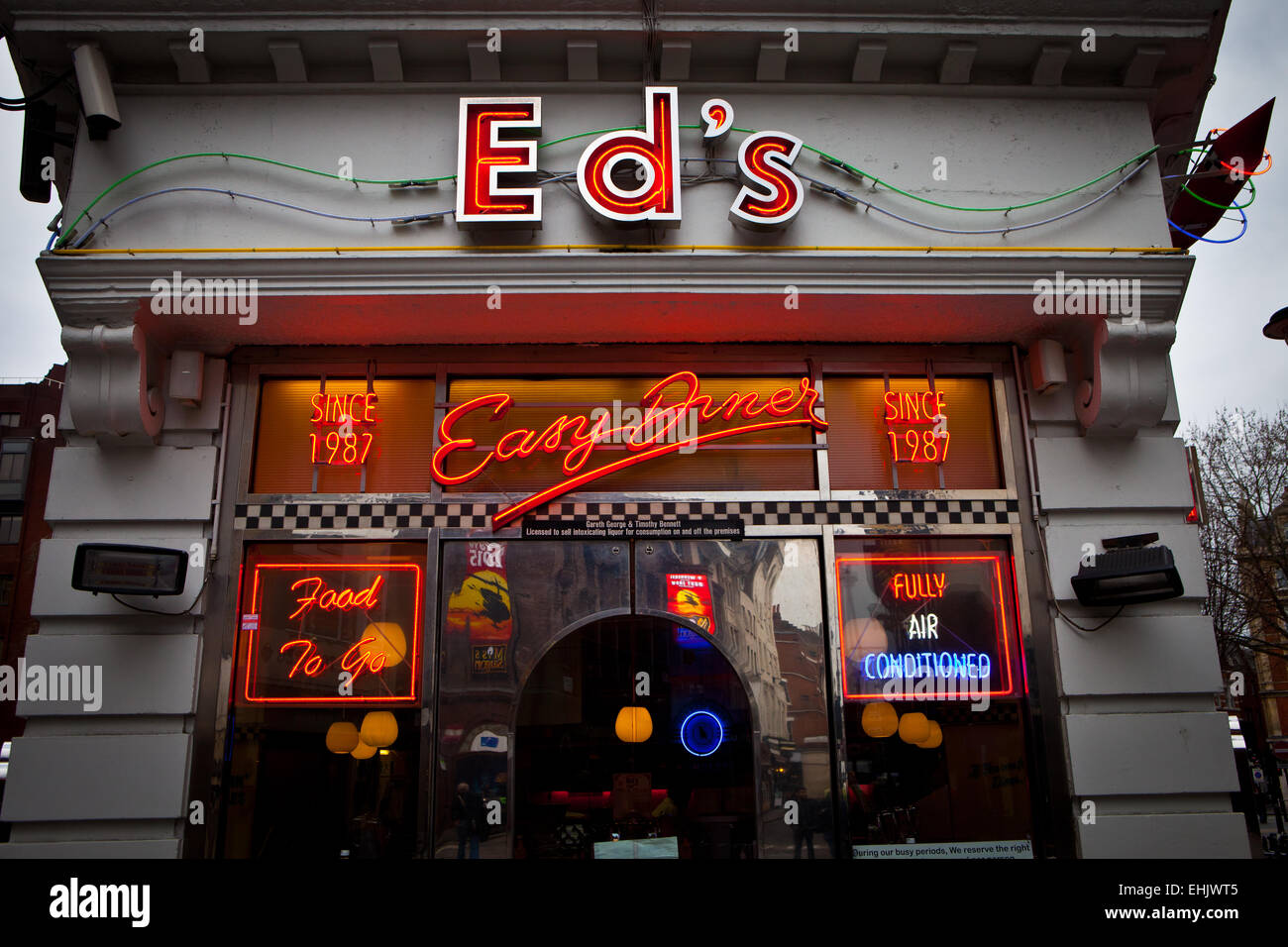 Ed's Diner, Soho, Londres Banque D'Images