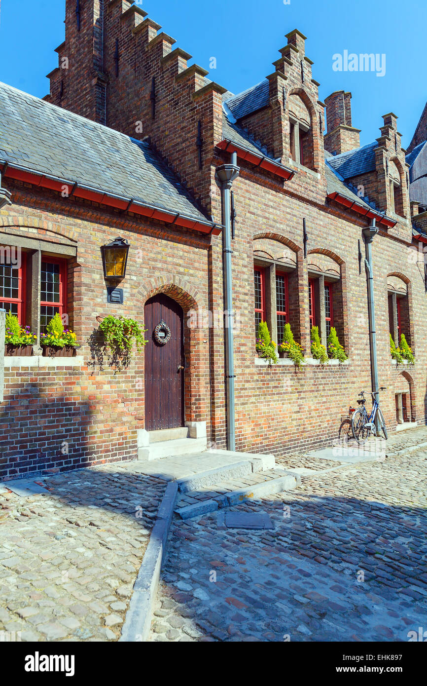 Gruuthusemuseum - ancien palais des seigneurs de Gruuthuse (xve s.), Bruges, Belgique Banque D'Images