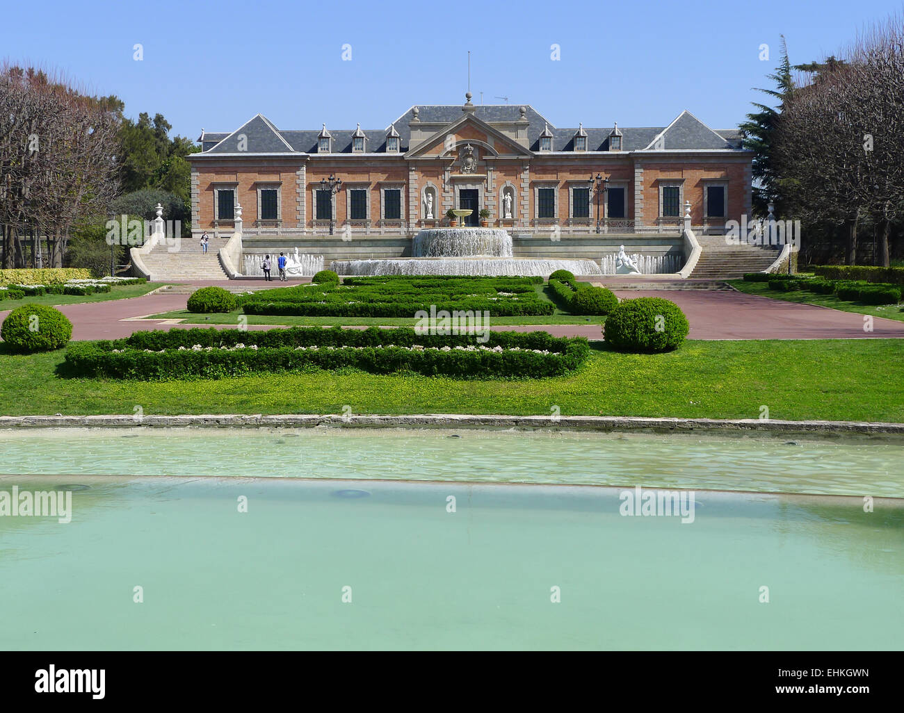 Palais Albéniz (Palacio de Albéniz), Montjuïc, Barcelone Banque D'Images