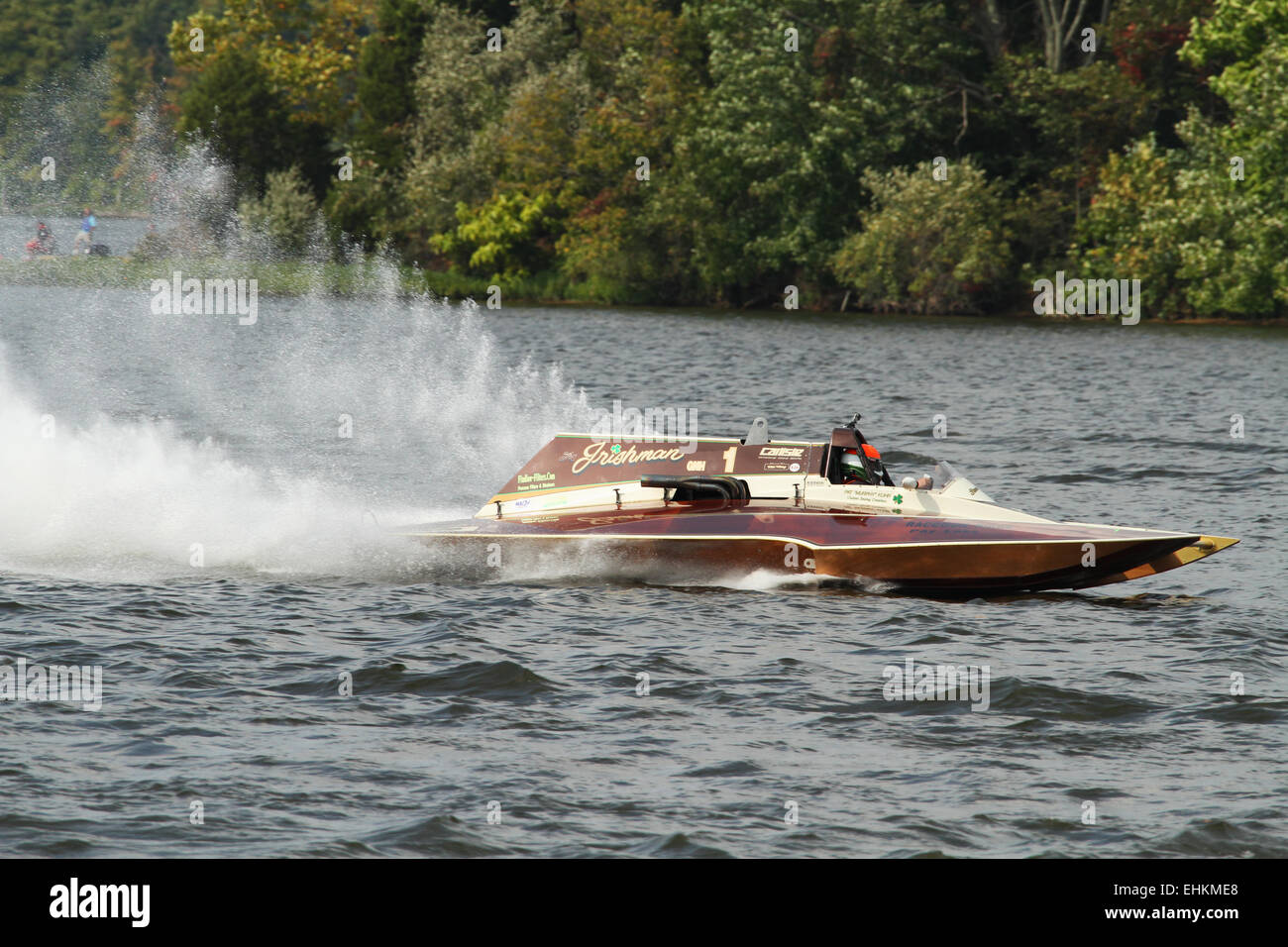 Bnb : bateau1. Carlisle est à l'échelle nationale Location de grue promoteur. Rocky Fork Thunder. American Power Boat Association sanctionnée APBA Powe Banque D'Images