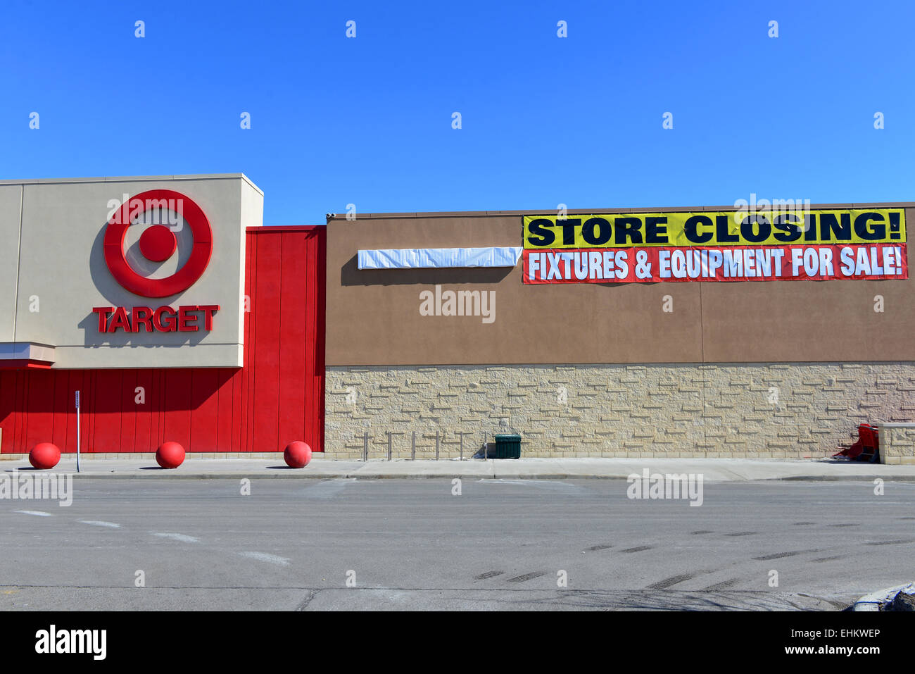 Le point d'être fermé à Nepean, Ottawa cible. La chaîne de détail nous a annoncé qu'il allait fermer tous ses magasins canadiens Banque D'Images