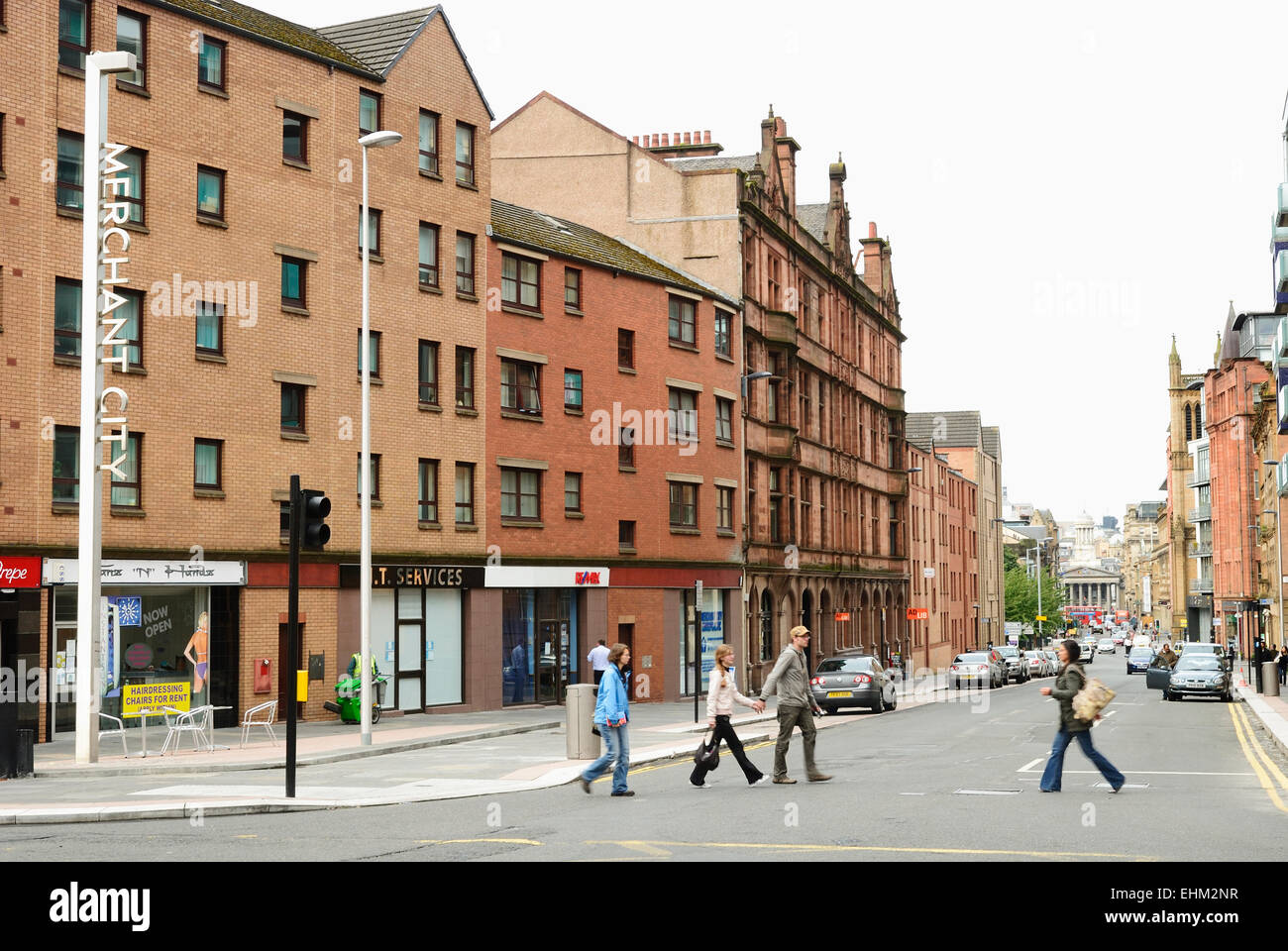 Glasgow. Merchant City Banque D'Images