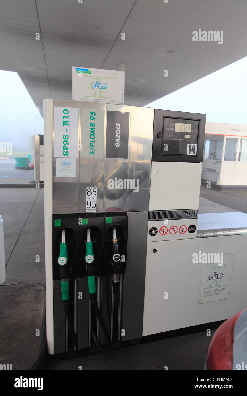 Station de remplissage en France Banque D'Images