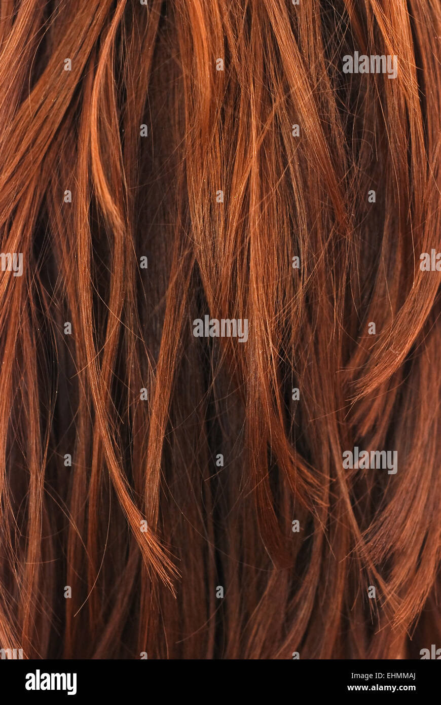 Longs cheveux bruns la texture d'arrière-plan Banque D'Images