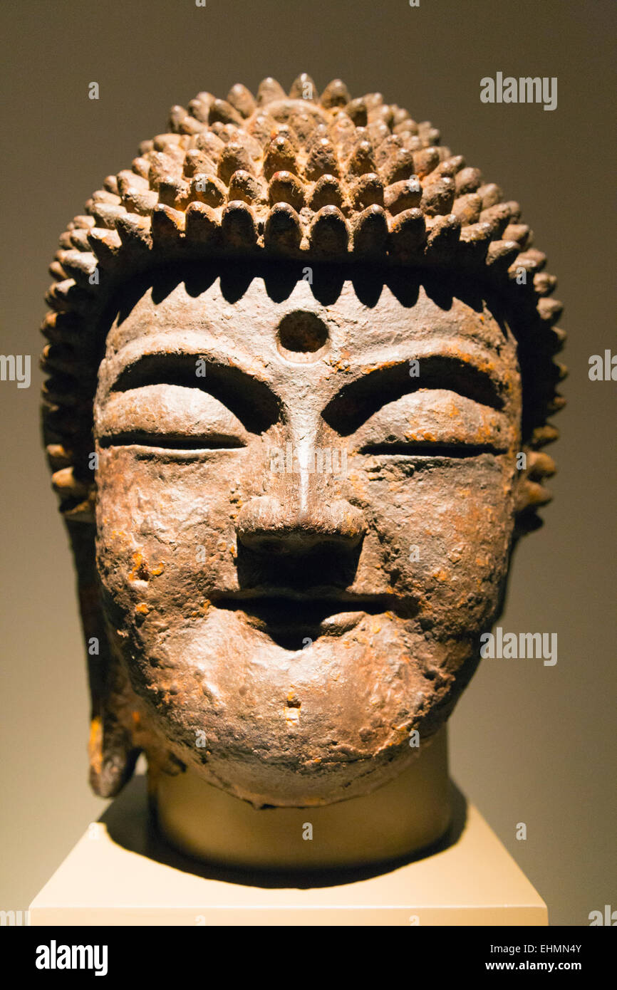 L'Asie, République de Corée, Corée du Sud, Séoul, Musée National de Corée, Buddha statue Banque D'Images