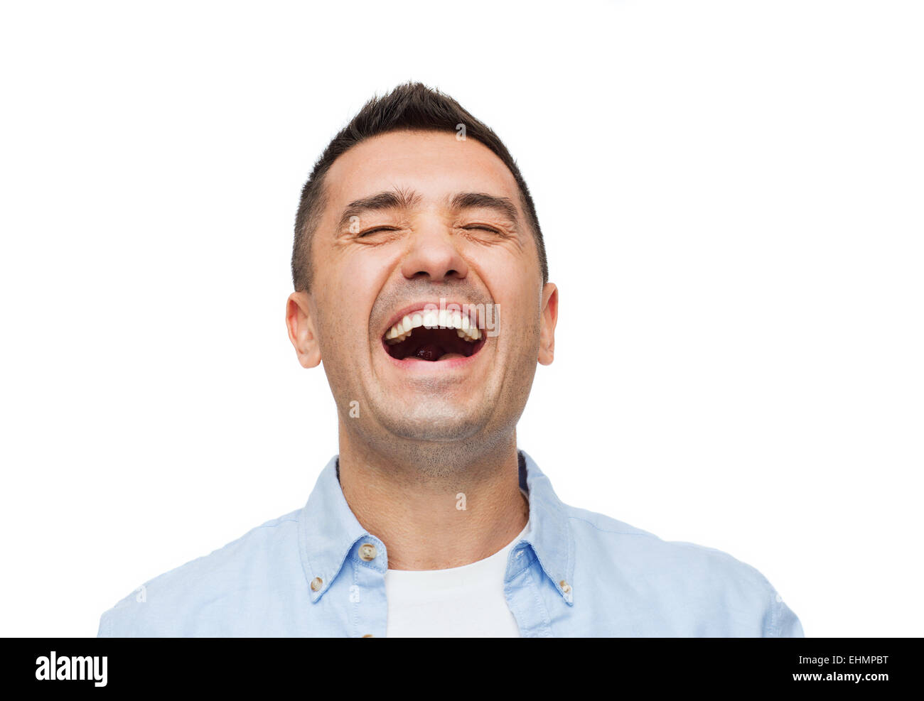 Homme qui rit aux eclats Banque de photographies et d’images à haute ...