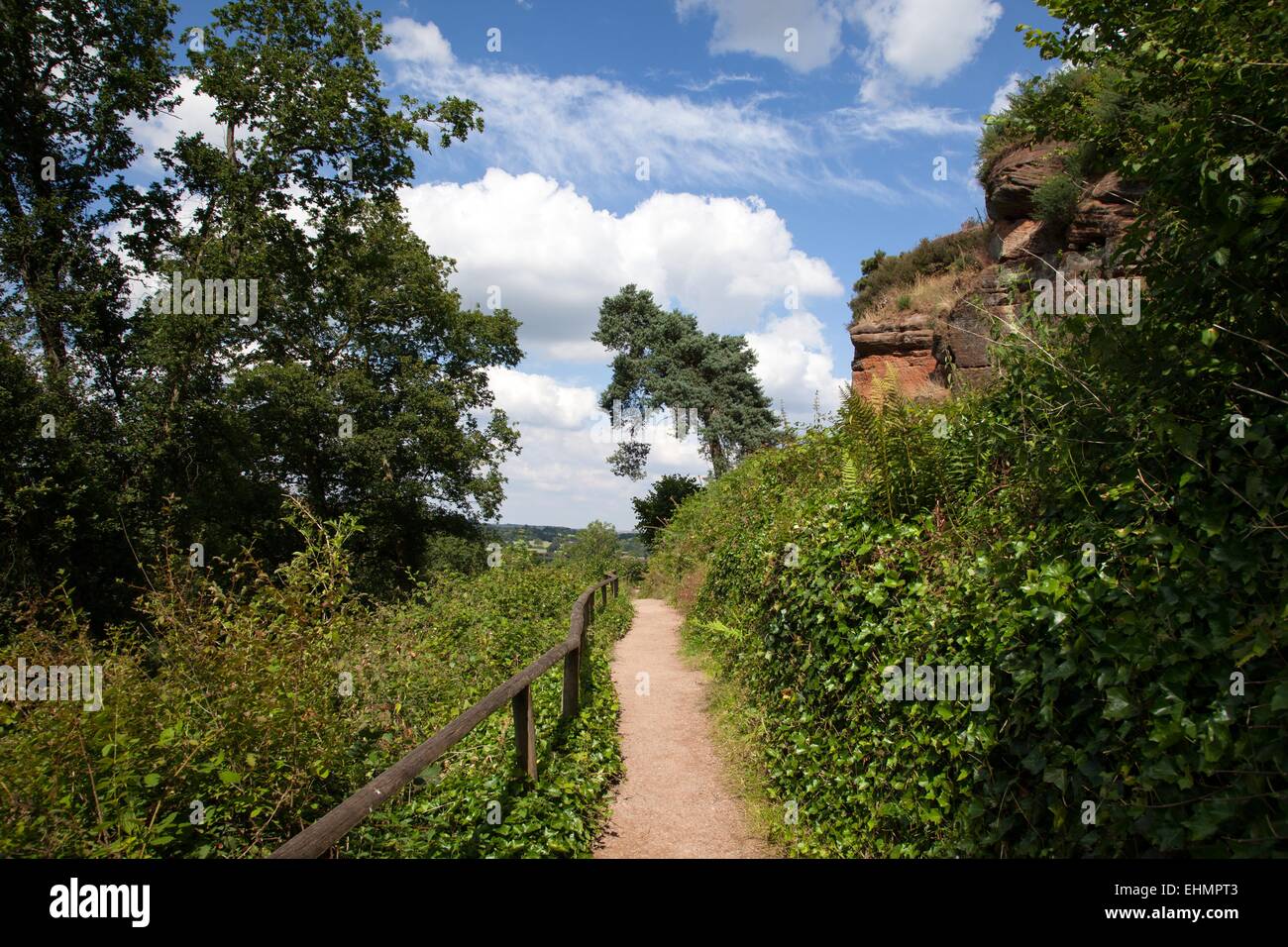 Balade à Kinver Edge, South Staffordshire Banque D'Images