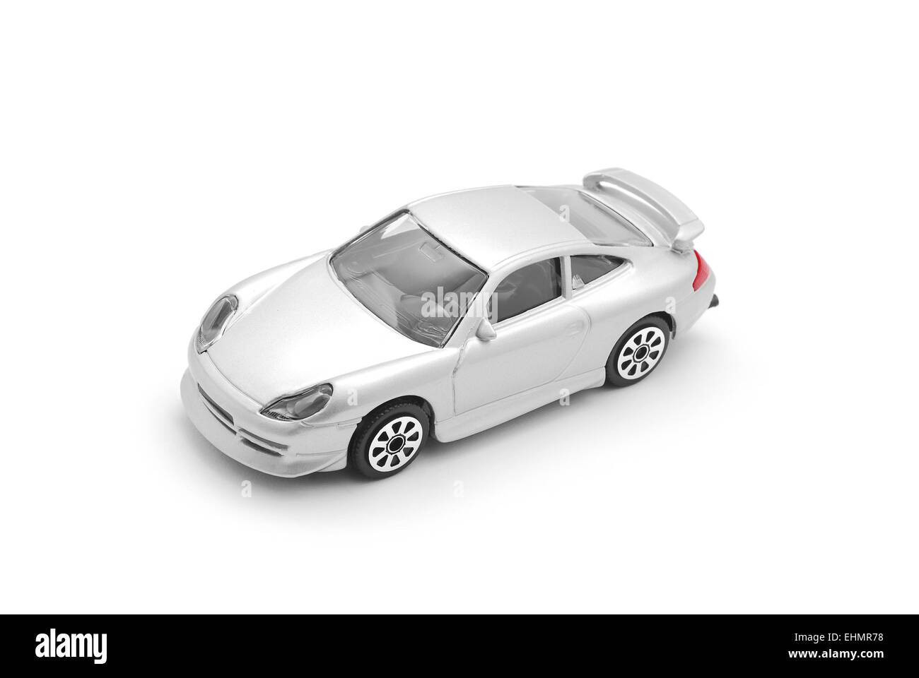 Toy sport car on white Banque D'Images