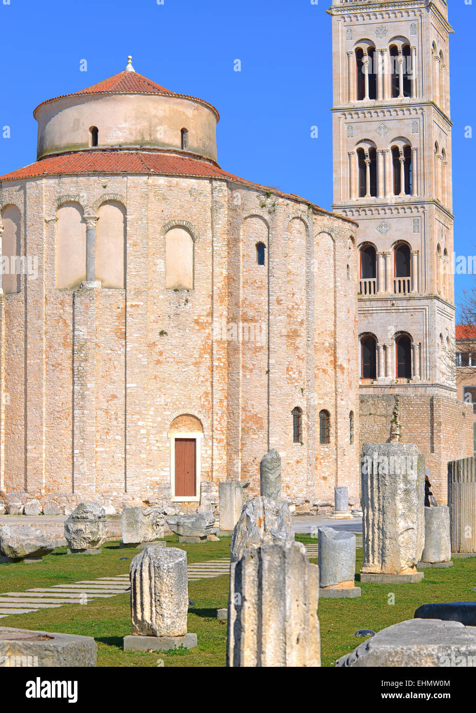 De l'église Saint-donat à Zadar, Croatie Banque D'Images