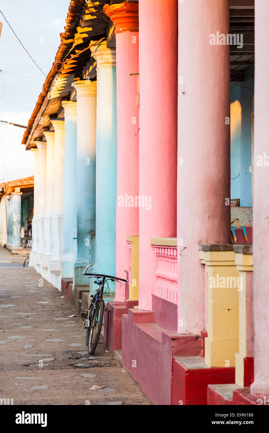 Street og Viñales, Cuba. Banque D'Images