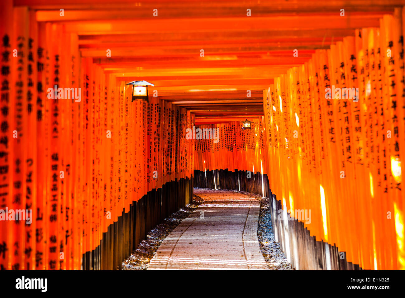 Fushimi Inari taisha, Kyoto, Japon. Banque D'Images