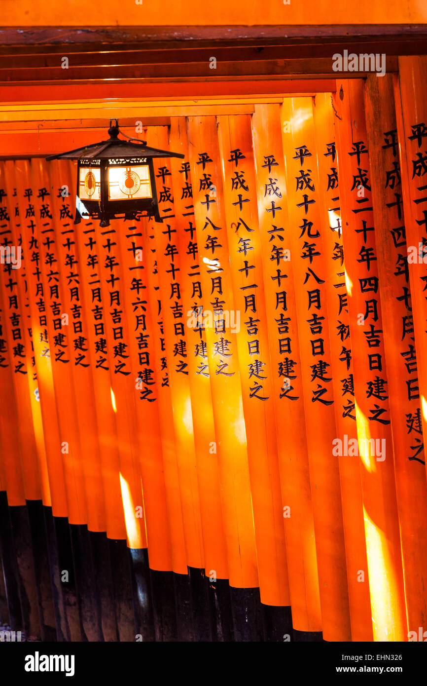 Fushimi Inari taisha, Kyoto, Japon. Banque D'Images