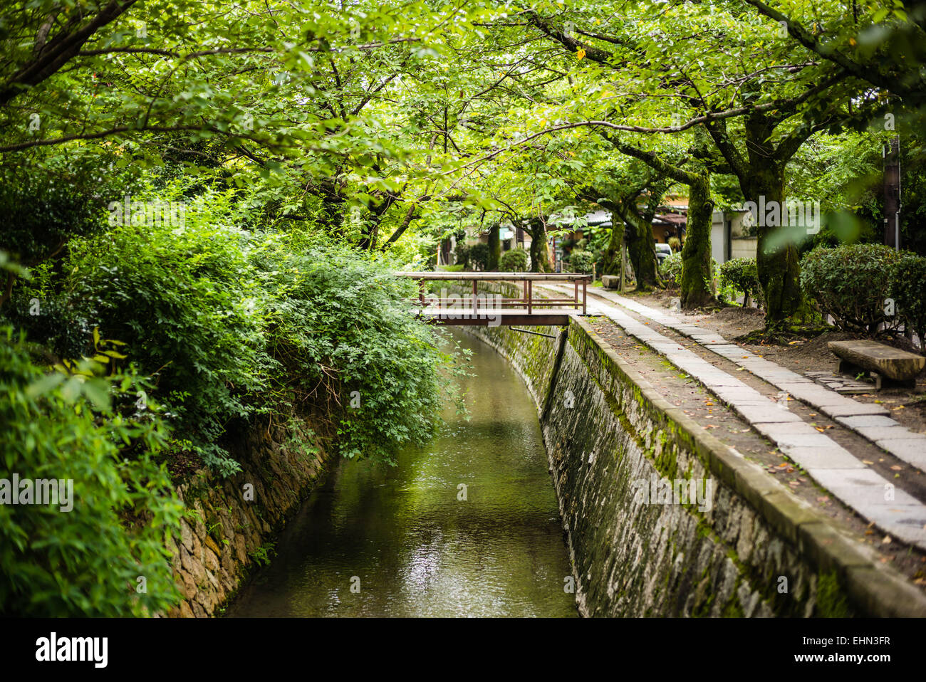 Sentier de marche ou de la philosophie du philosophe, Kyoto, Japon. Banque D'Images