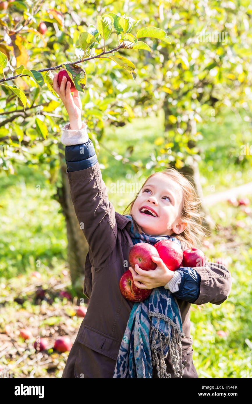 7-year-old girl. Banque D'Images