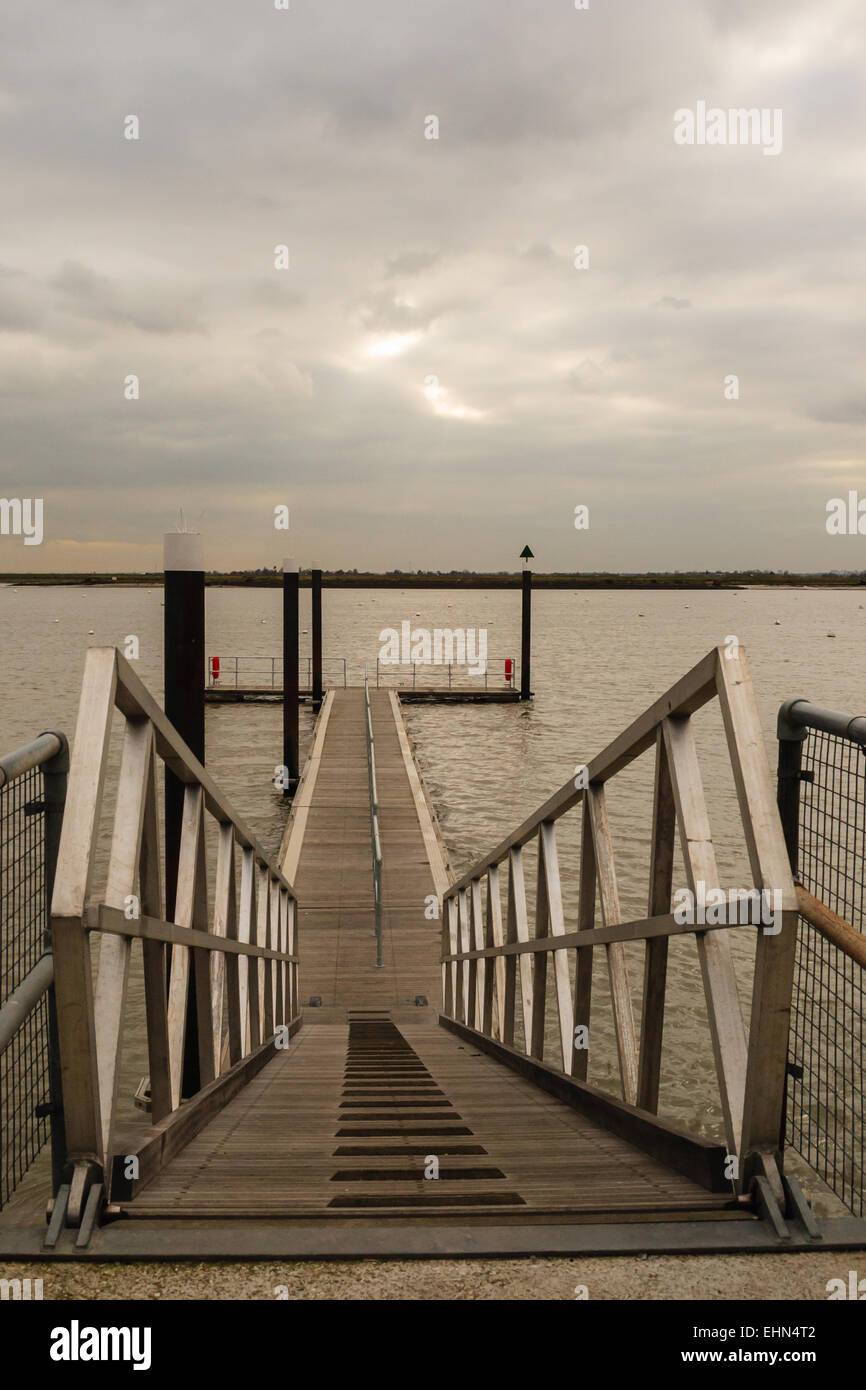 Jetée de Burnham on Crouch, Essex, Angleterre. Banque D'Images