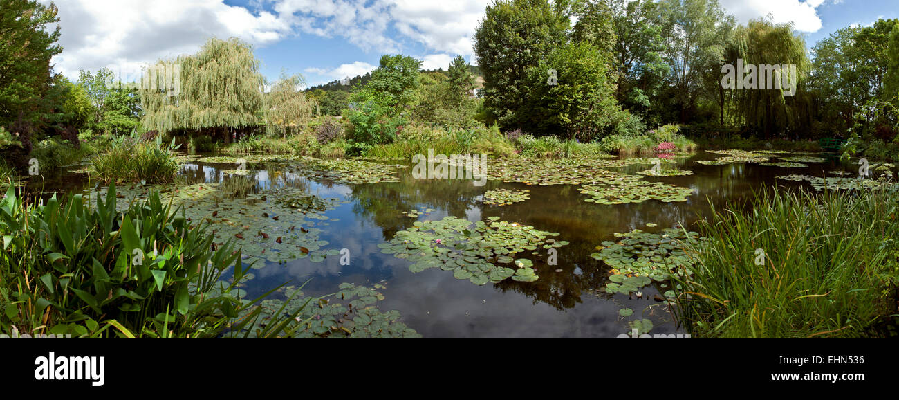 Jardin de Claude Monet et Giverny Étang Departement Eure France Europe Banque D'Images