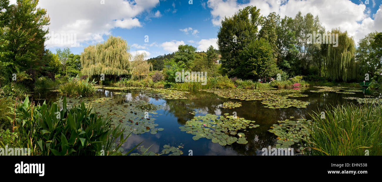 Jardin de Claude Monet et Giverny Étang Departement Eure France Europe Banque D'Images