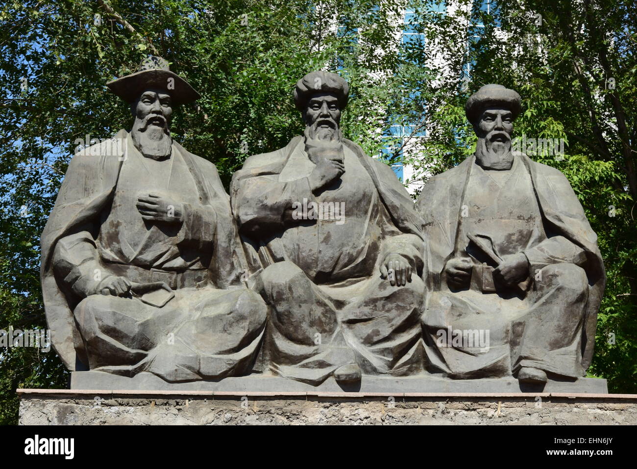 Monument aux trois grands juges du Kazakhstan à Astana, Kazakhstan Banque D'Images